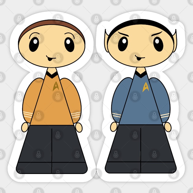 Comicones #35 - Trek Friends Sticker by Official Comicones